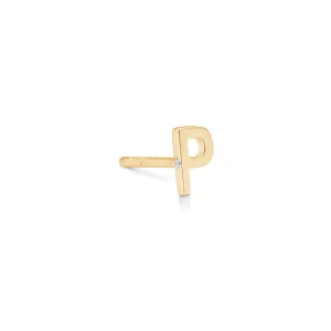 My P 18K Gold Stud w. Diamond