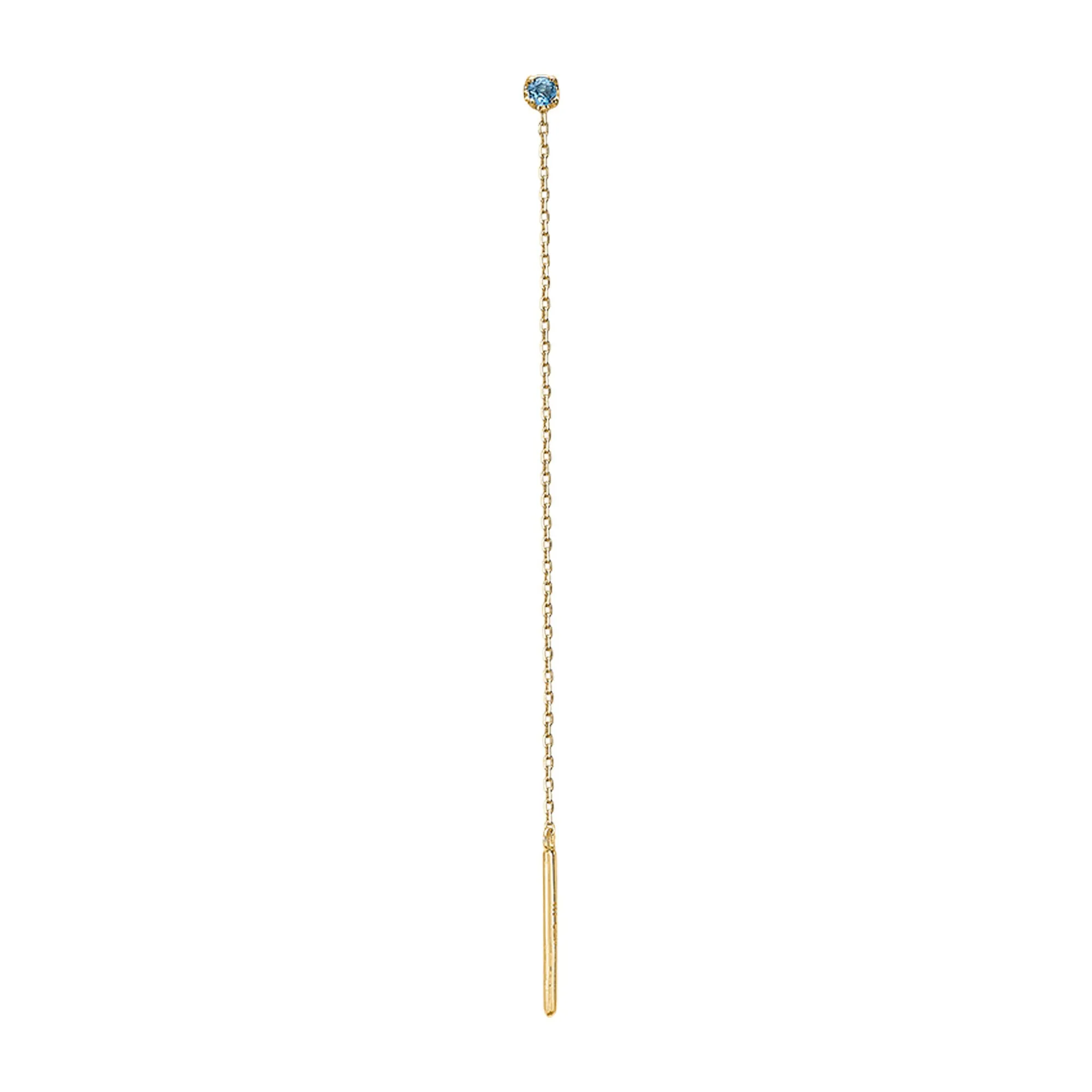 My Precious - Rainbow 10K Gold Earhanger w. Topaz