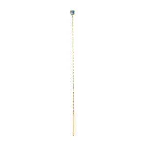 My Precious - Rainbow 10K Gold Earhanger w. Topaz