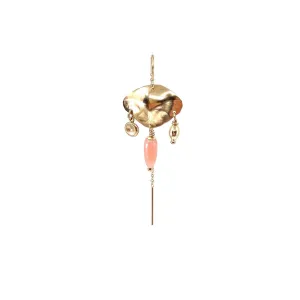 Nada 14K Goldfilled Chain Earring w. Opal