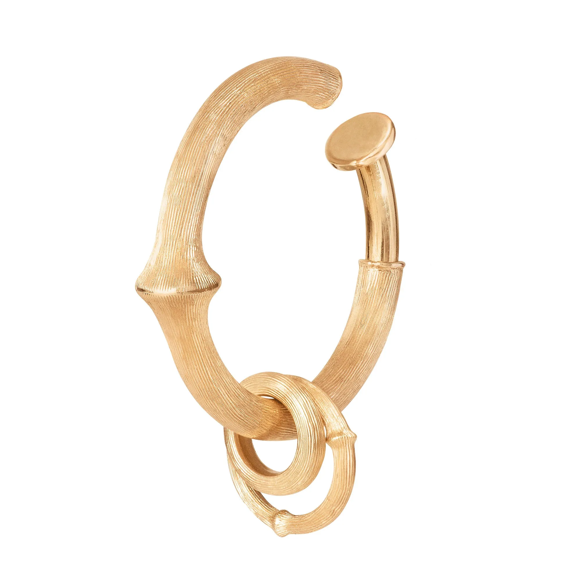 Nature Duo 18K Gold Earring-pendant