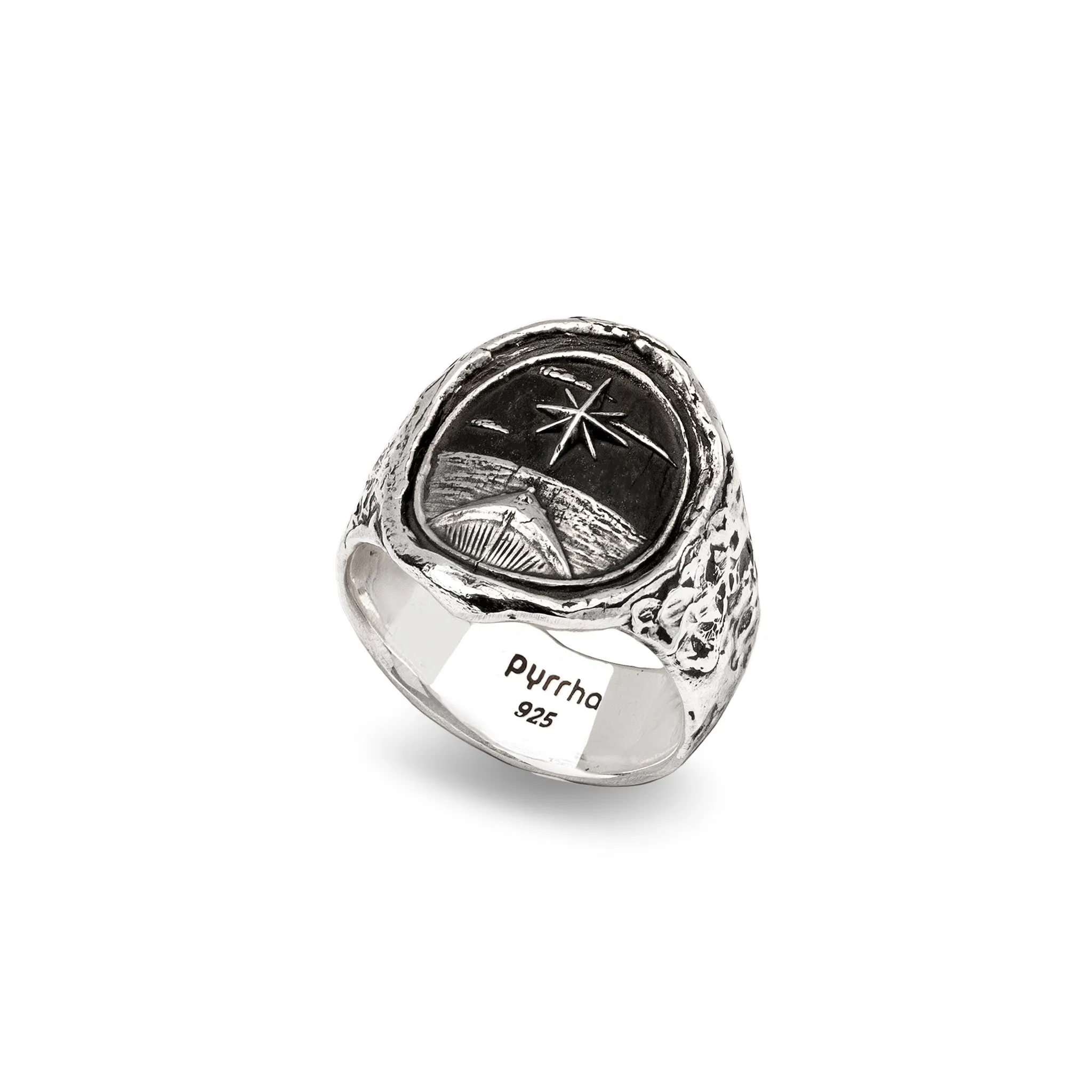 North Star Narrow Formed Band Ring