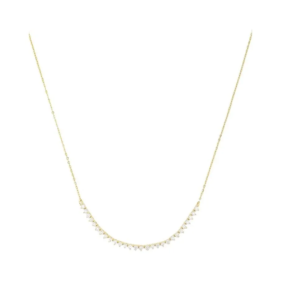 Not Your Basic Chain Necklace in White Diamondettes