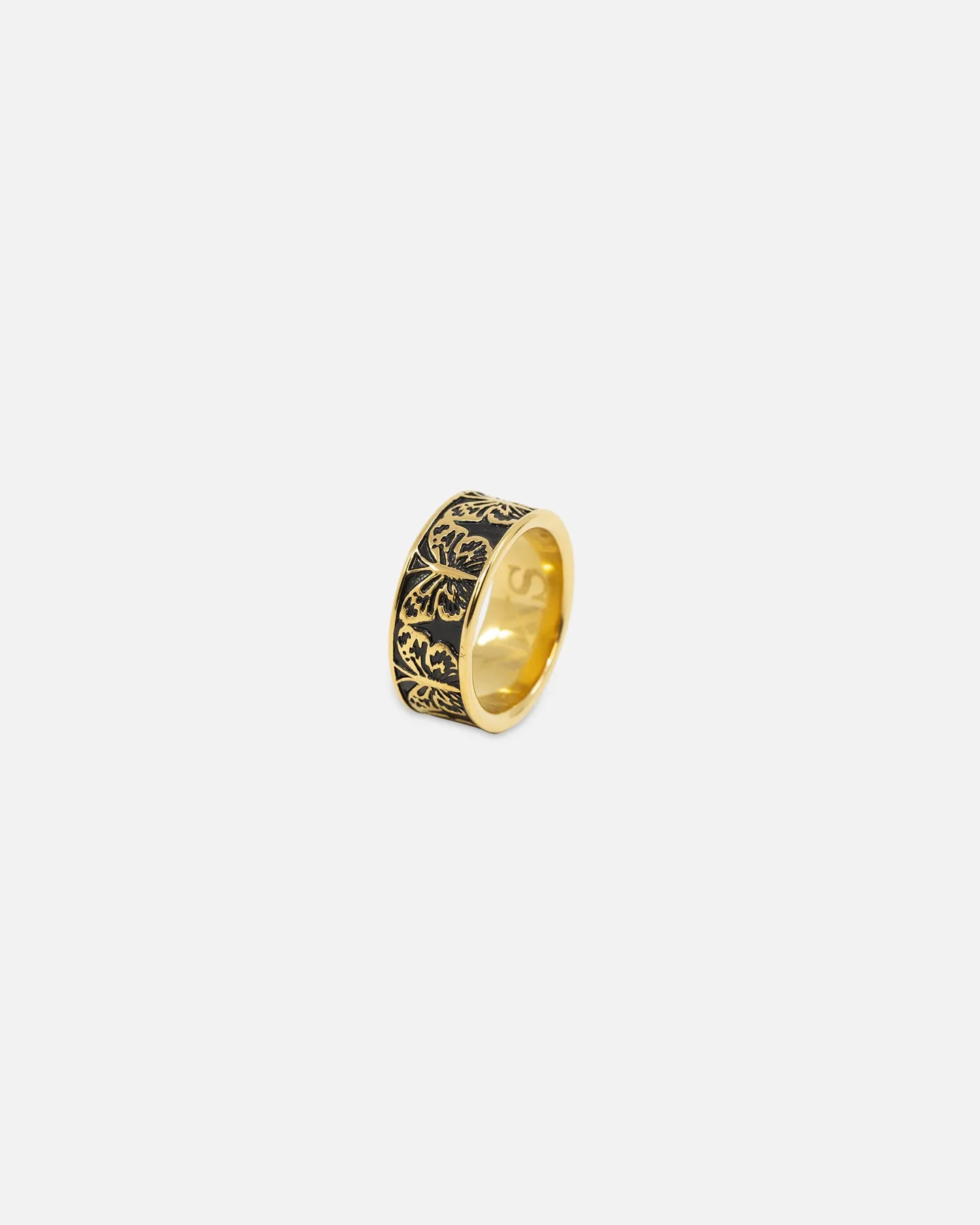 NXS Butterfly Band Ring Gold/Black