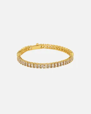 NXS Iced Baguette Bracelet Iced Gold