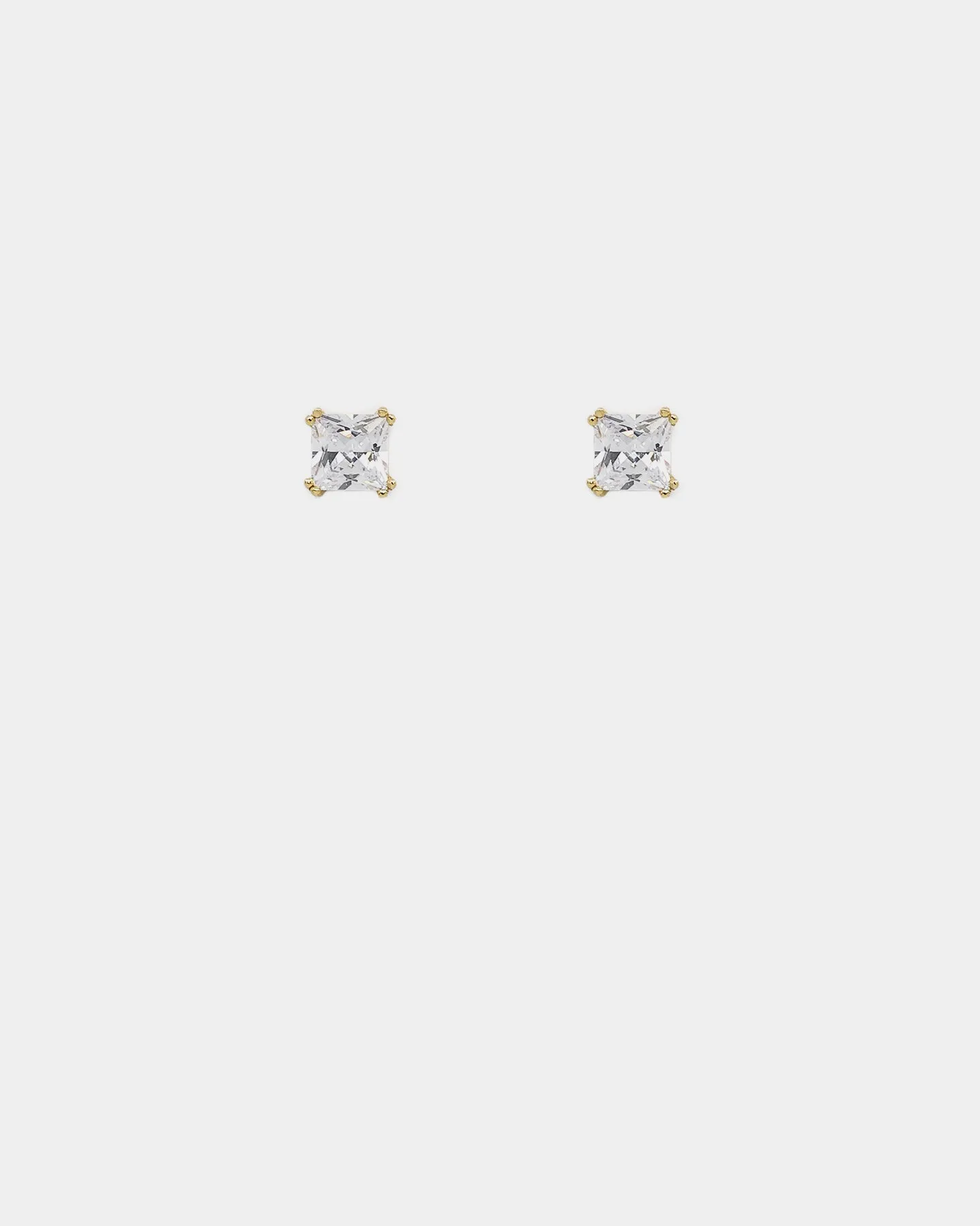 NXS Square Cut Earrings Gold