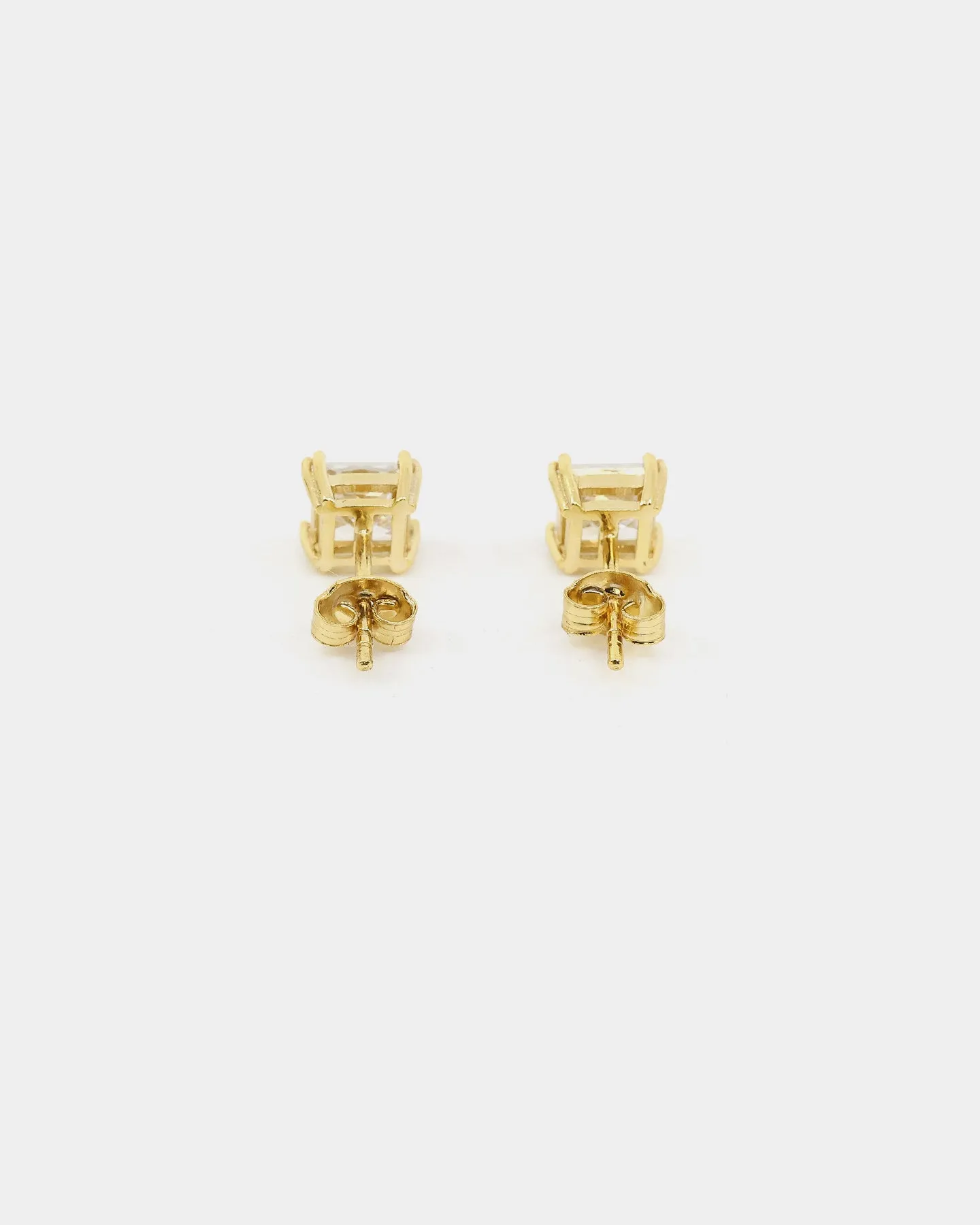NXS Square Cut Earrings Gold