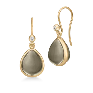 Paloma Smokey Gold Plated Earrings