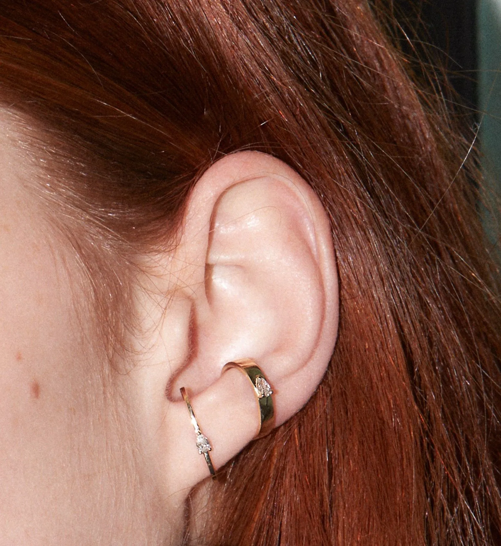 Pear Diamond Earcuff 0.07