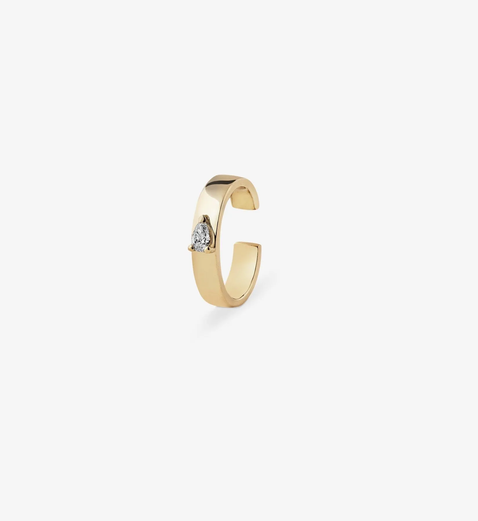 Pear Diamond Earcuff 0.07