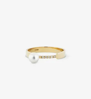 Pearl Diamond Ring 05
