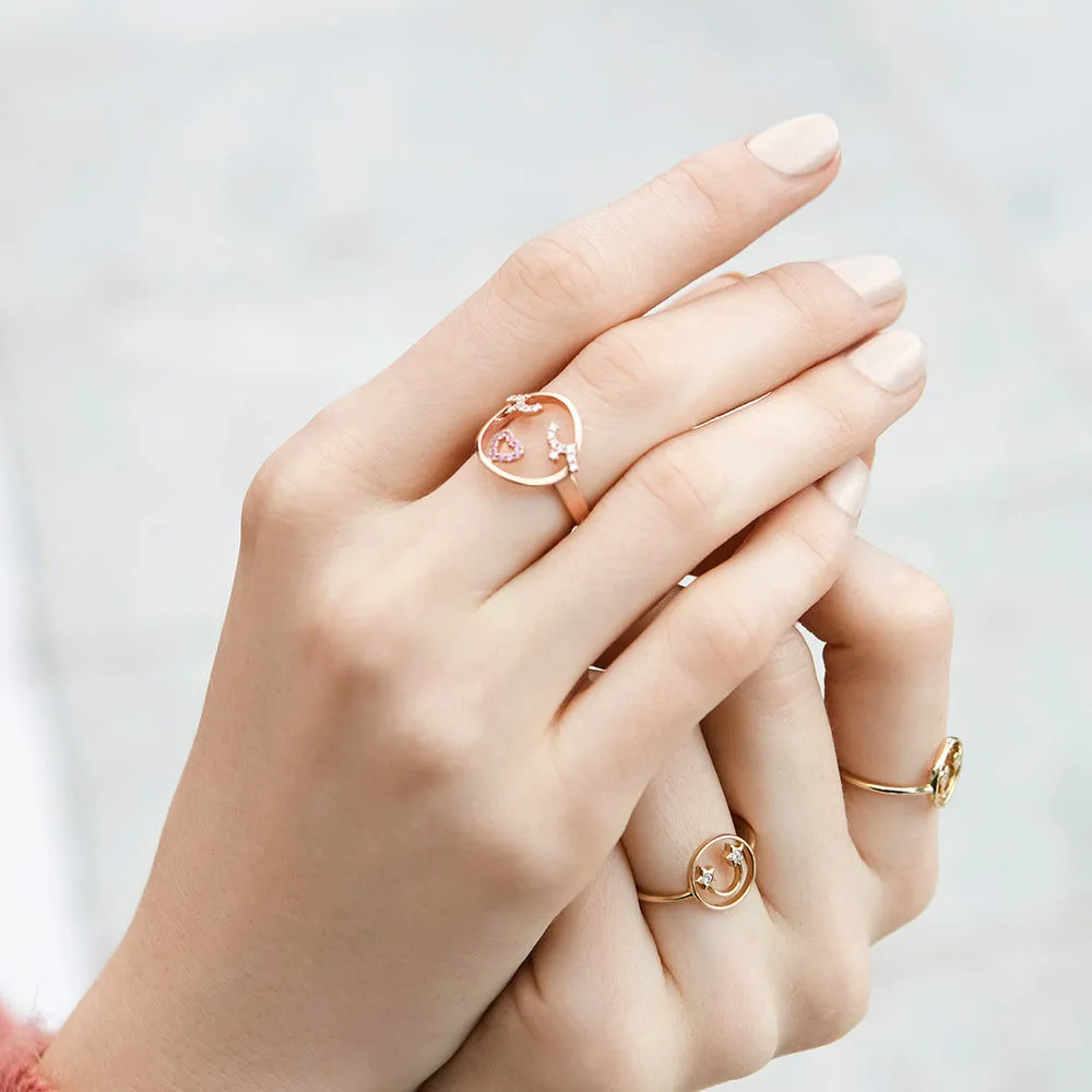 PETIT Beck 14K Whitegold Ring w. Diamond