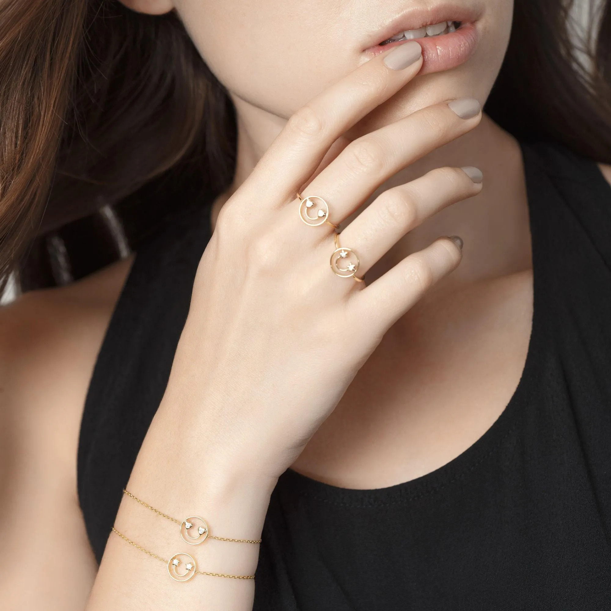PETIT Jen 14K Whitegold Bracelet w. Diamond