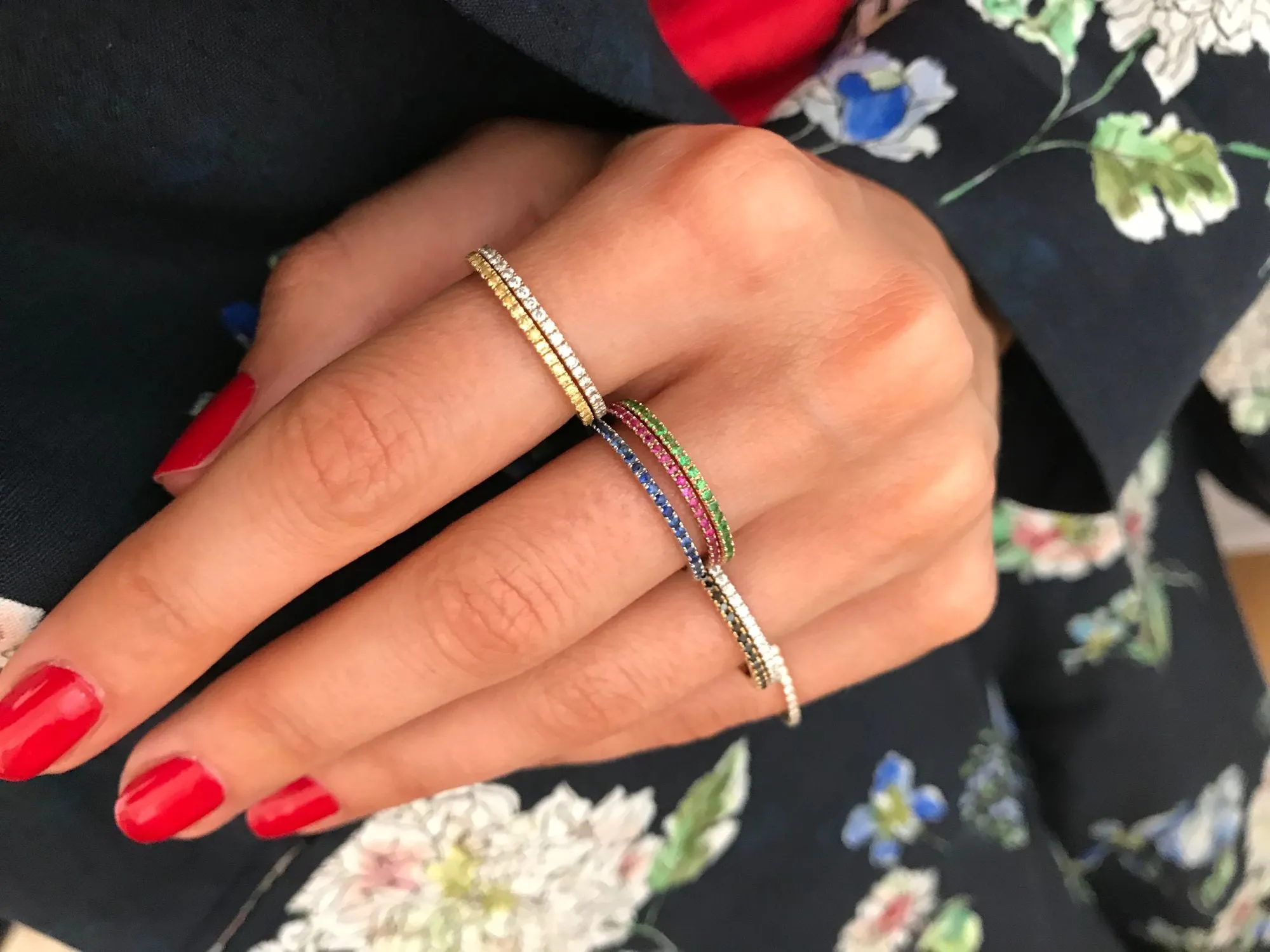 Petit Olivia Ring Gold, Pink