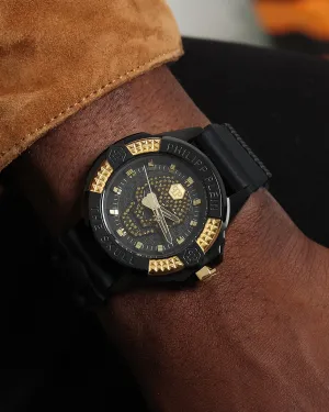 Philipp Plein The $kull Crystal Watch Black/Gold