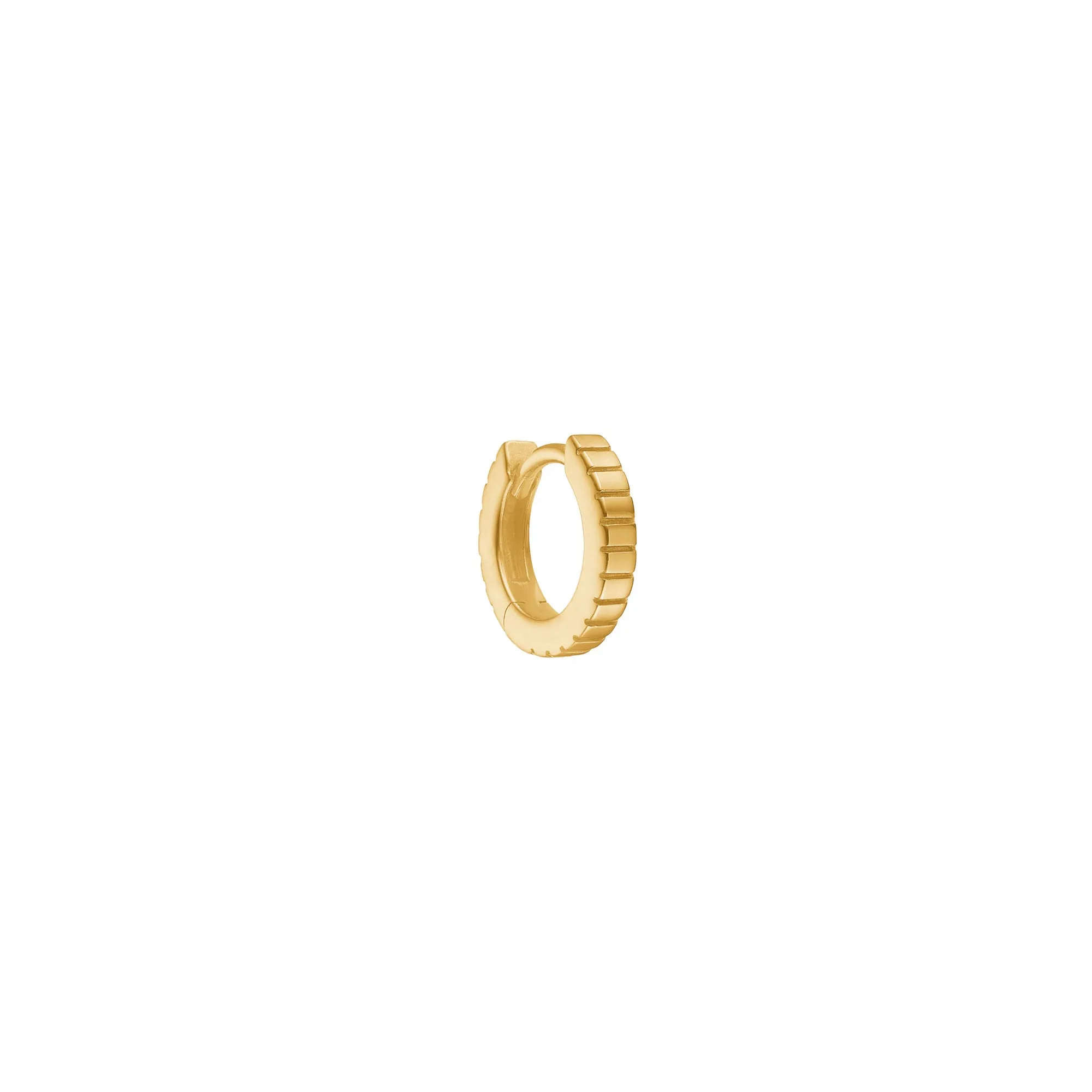 Pinstripe mini 18K Gold Plated Hoop