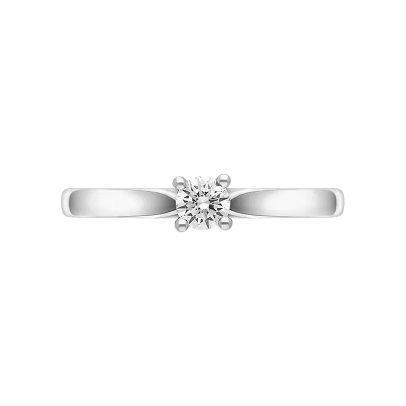 Platinum 0.20ct Diamond Brilliant Cut Solitaire Ring