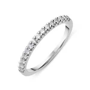 Platinum 0.25ct Diamond Wedding Half Eternity Ring