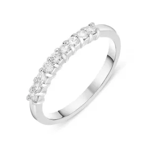 Platinum 0.25ct Diamond Wedding Half Eternity Ring