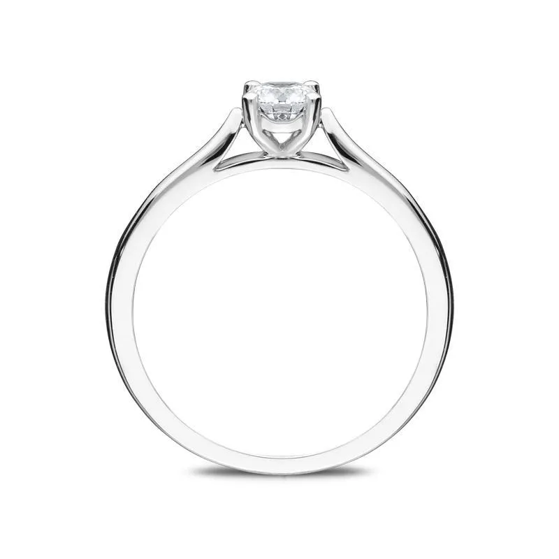 Platinum 0.30ct Diamond Brilliant Cut Solitaire Ring