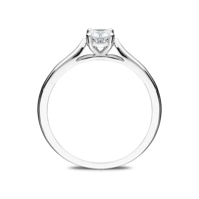 Platinum 0.33ct Diamond Brilliant Cut Solitaire Ring