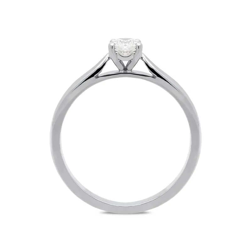 Platinum 0.33ct Diamond Brilliant Cut Solitaire Ring