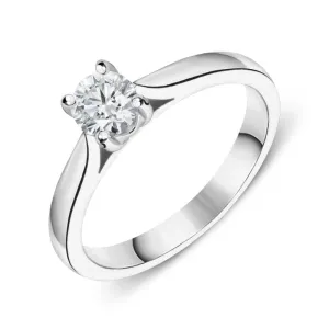 Platinum 0.33ct Diamond Solitaire Ring