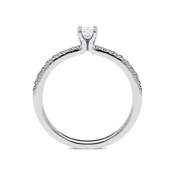 Platinum 0.44ct Diamond Brilliant Cut Ring