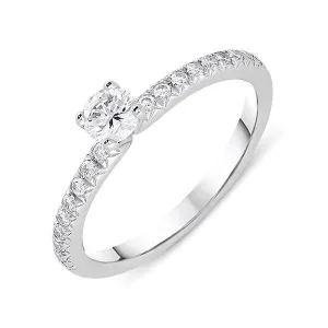 Platinum 0.44ct Diamond Brilliant Cut Ring