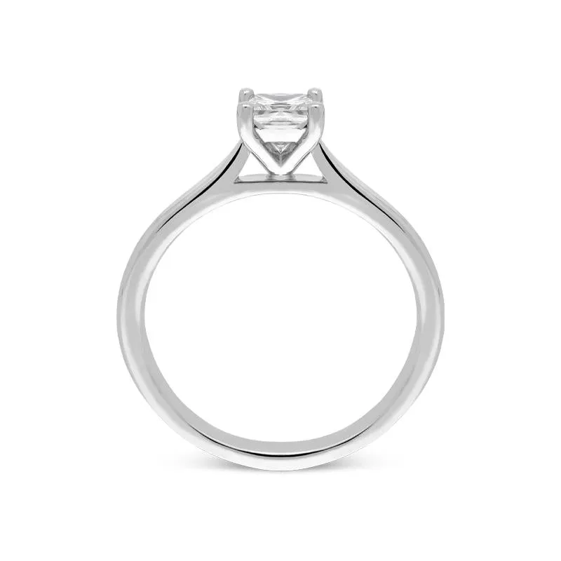 Platinum 0.58ct Diamond Solitare Ring