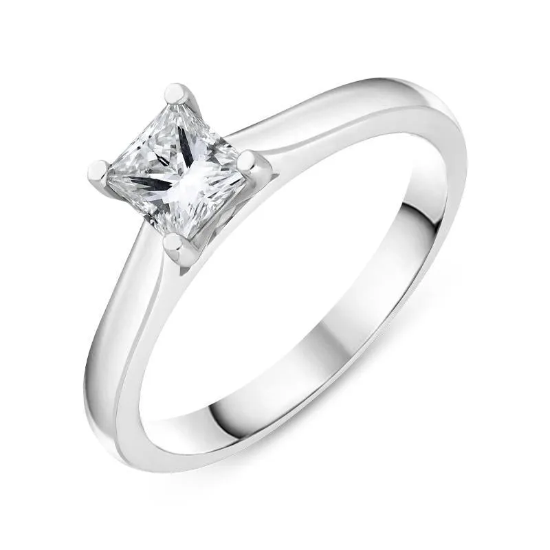 Platinum 0.58ct Diamond Solitare Ring