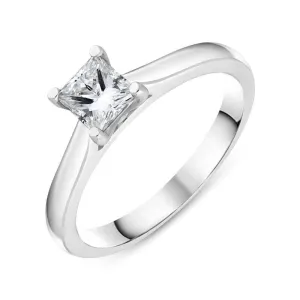 Platinum 0.58ct Diamond Solitare Ring