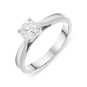 Platinum 0.60ct Diamond Brilliant Cut Solitaire Ring