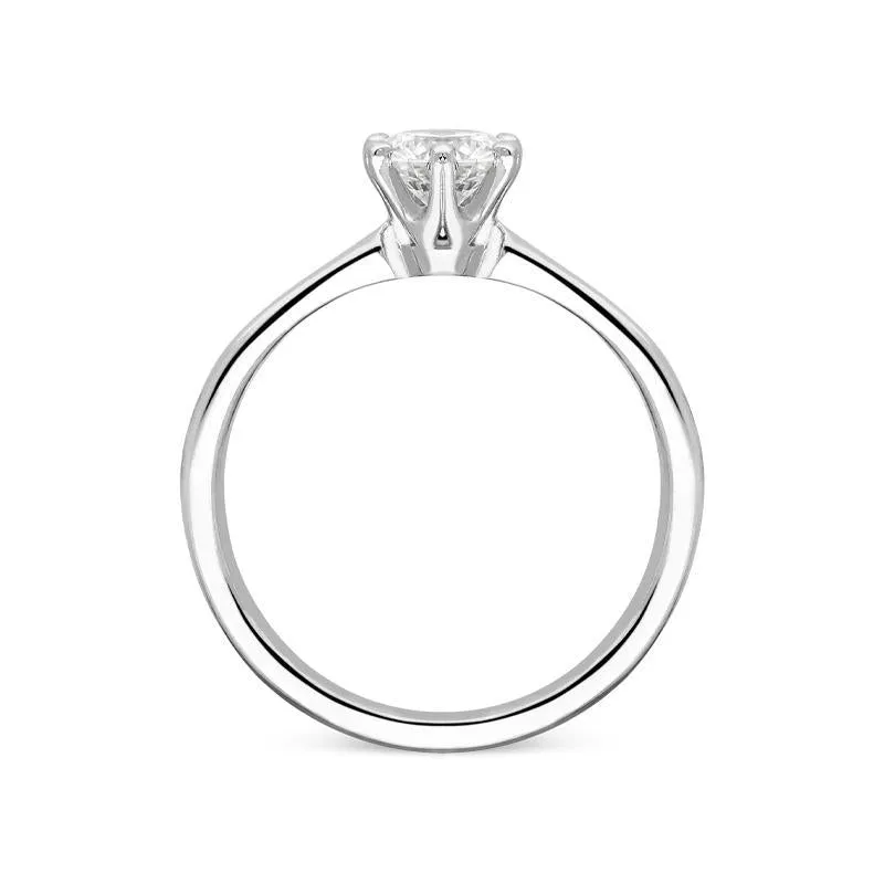 Platinum 0.60ct Diamond Solitare Ring