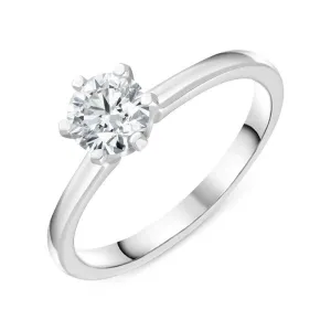 Platinum 0.60ct Diamond Solitare Ring