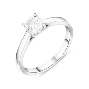 Platinum 0.70ct Diamond Brilliant Cut Solitaire Ring