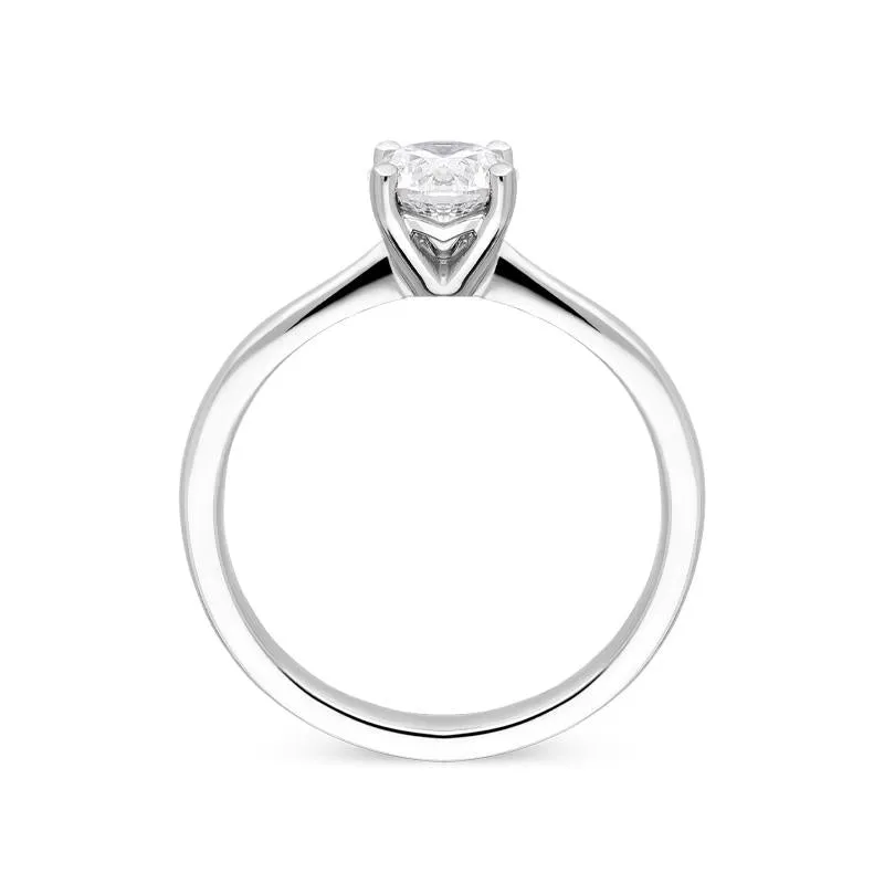 Platinum 0.80ct Diamond Solitare Ring