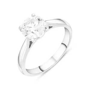 Platinum 1.50ct Diamond Round Brilliant Cut Solitaire Ring