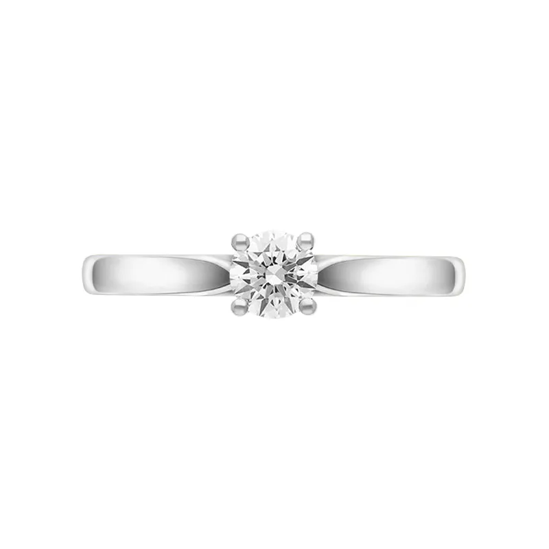Platinum Diamond Round Brilliant Cut Solitaire Ring