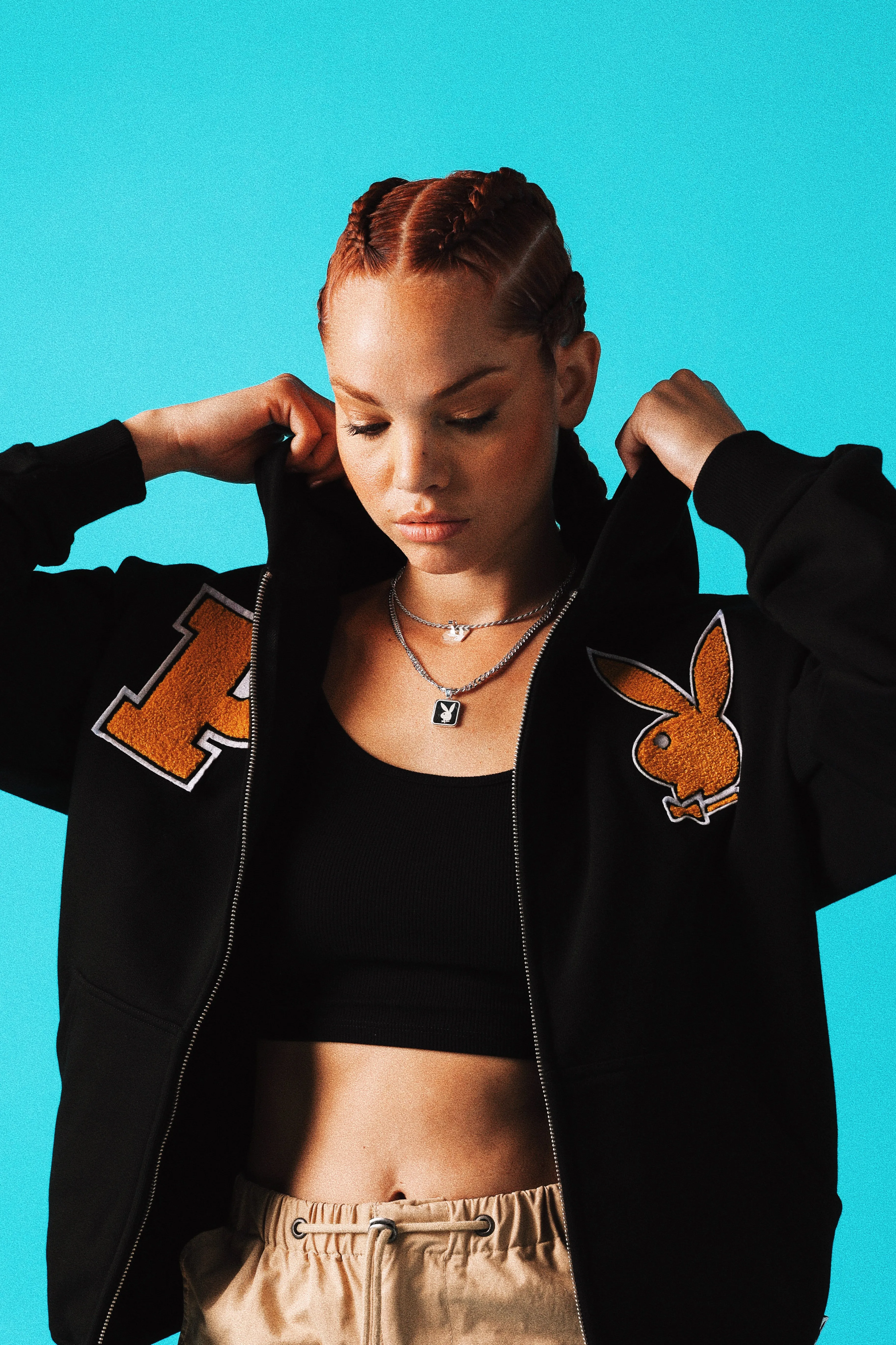 Playboy By House Of Auric Playboy Square Pendant Sterling Silver