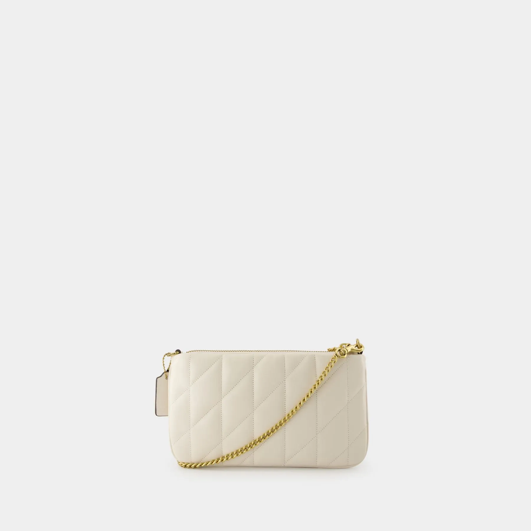 Pouch Crossbody - Coach - Leather - Beige