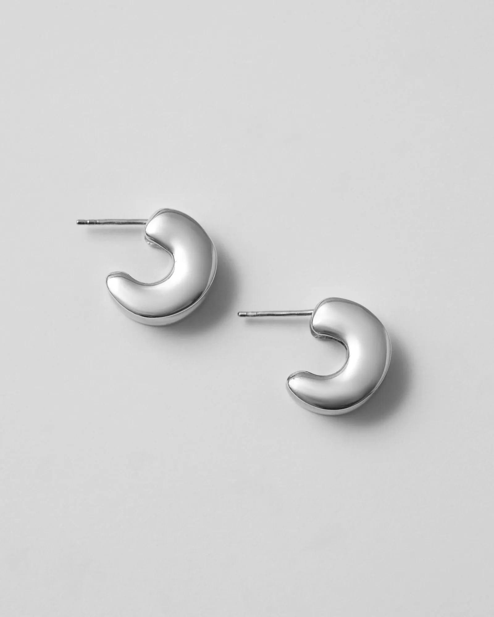 Rail Silver Hoops