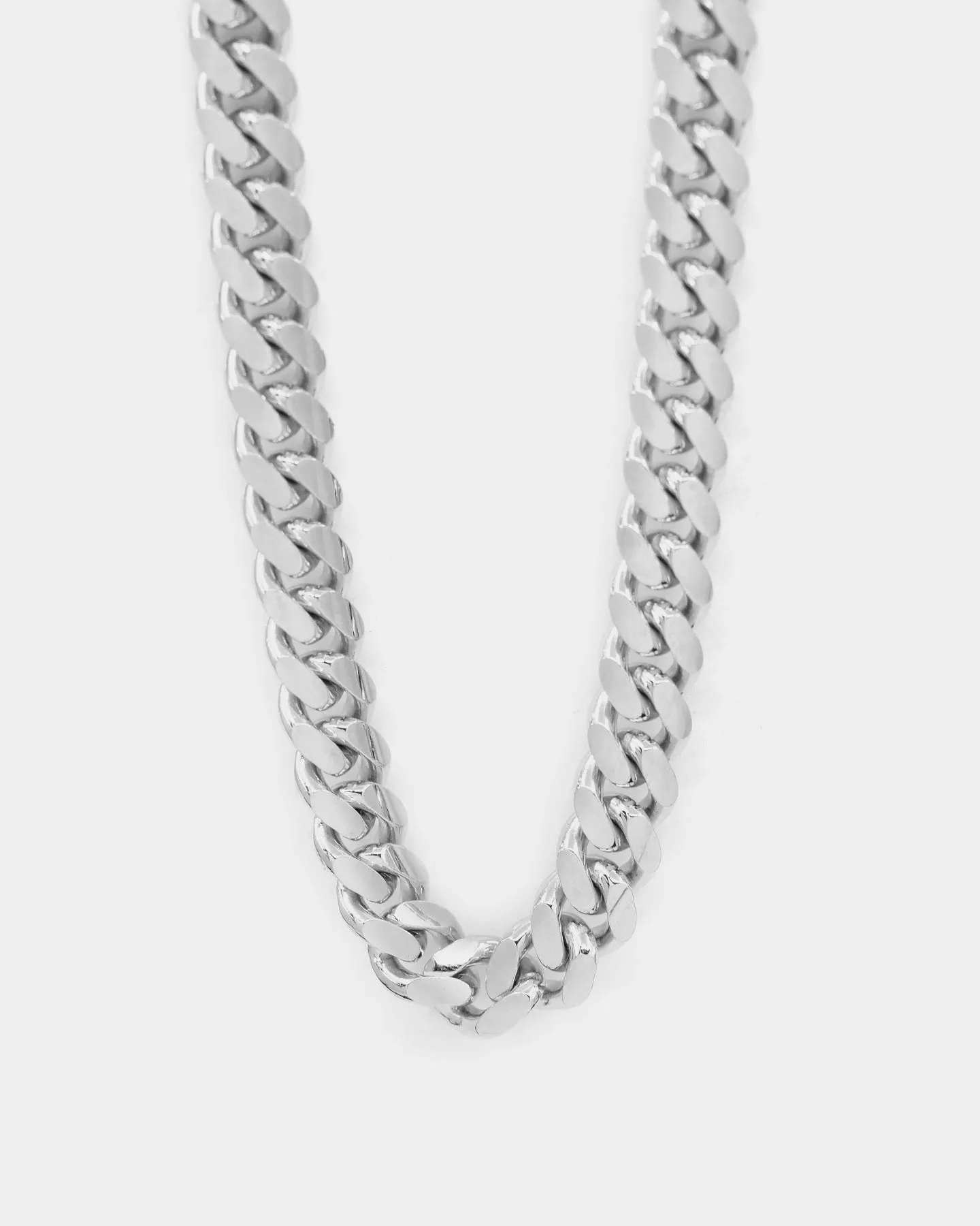Raising Hell Women's 10mm 16" Cuban Choker Chain Sterling Silver
