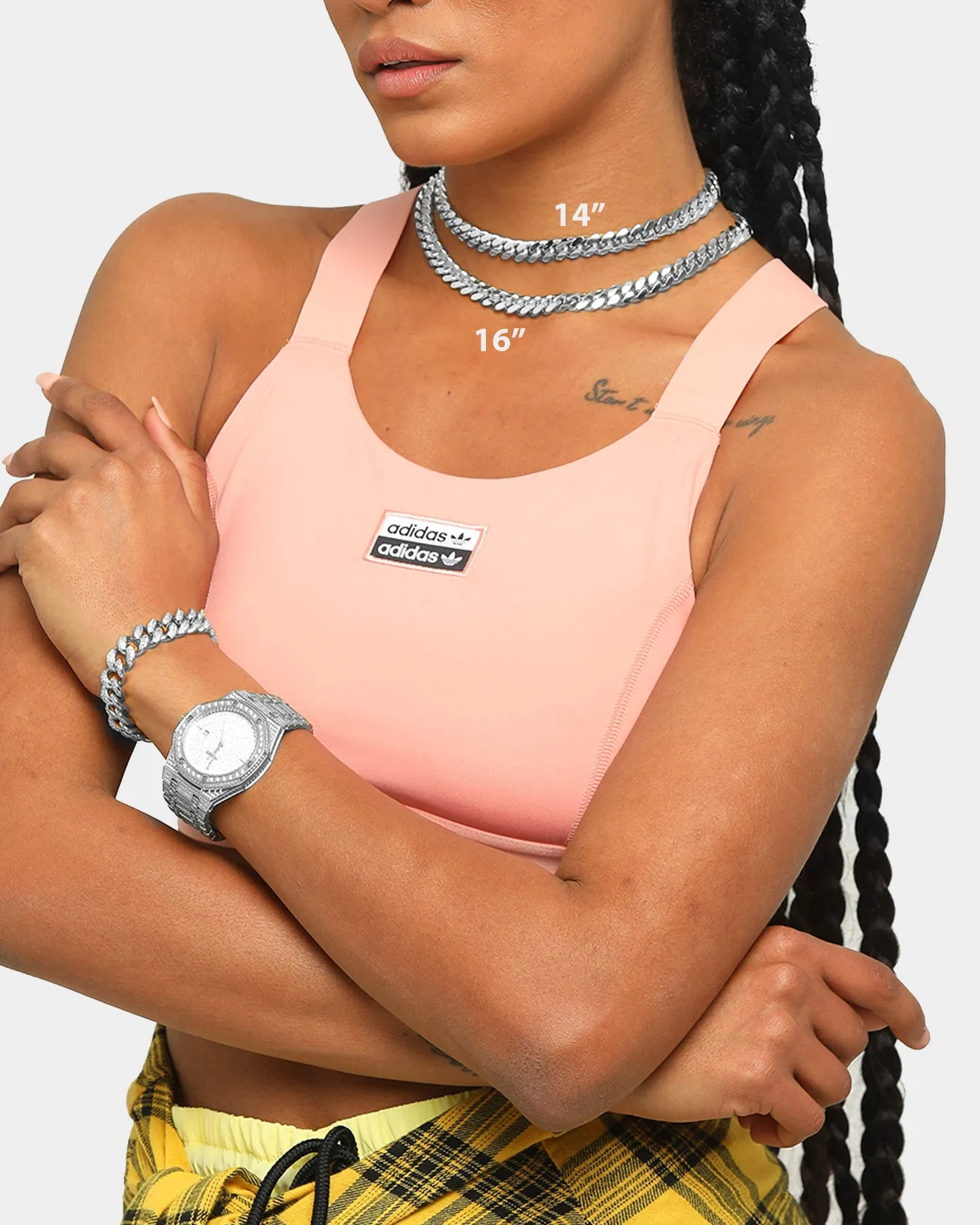 Raising Hell Women's 10mm 16" Cuban Choker Chain Sterling Silver