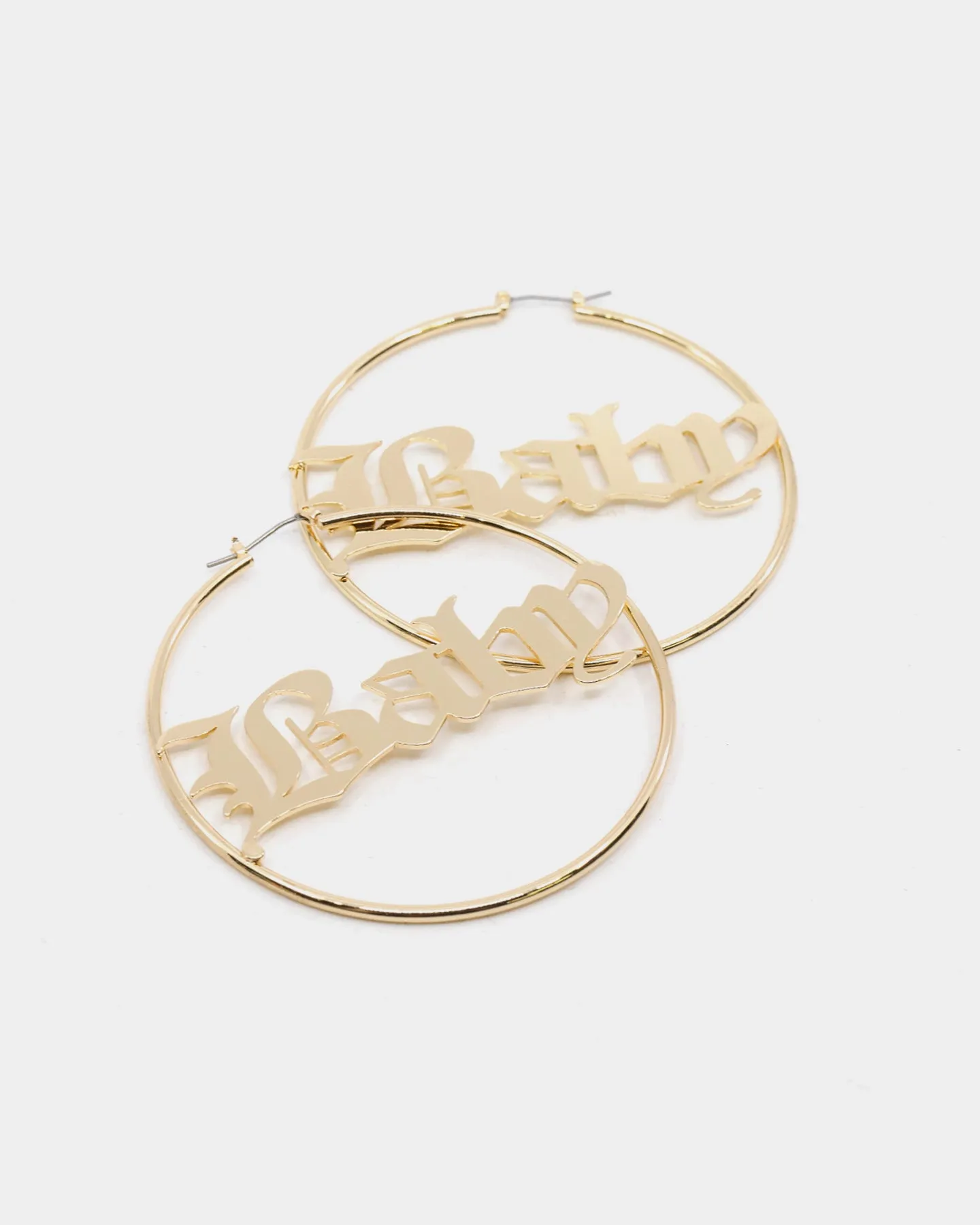 Raising Hell Women's 'Baby' Hoop Earrings Gold