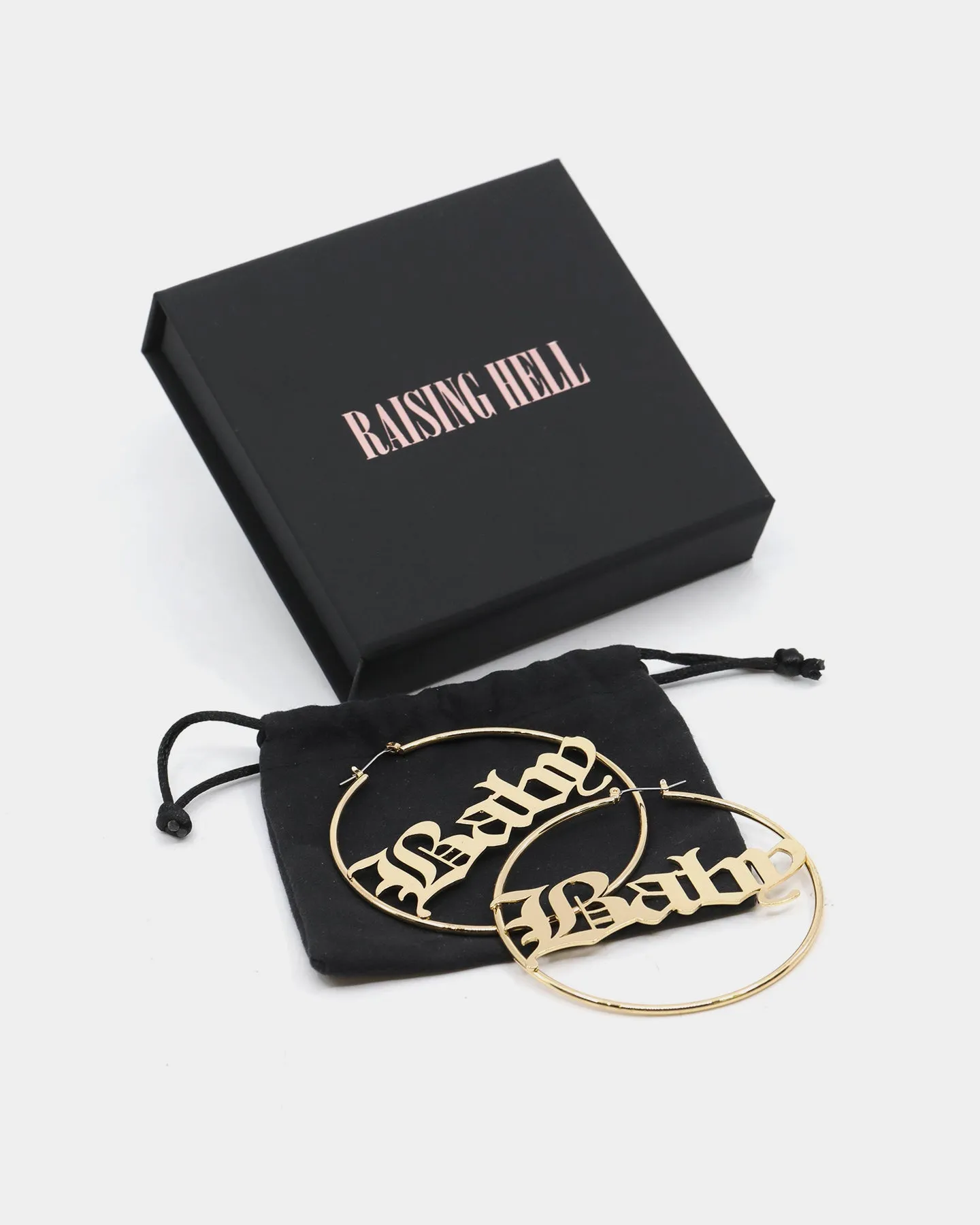 Raising Hell Women's 'Baby' Hoop Earrings Gold