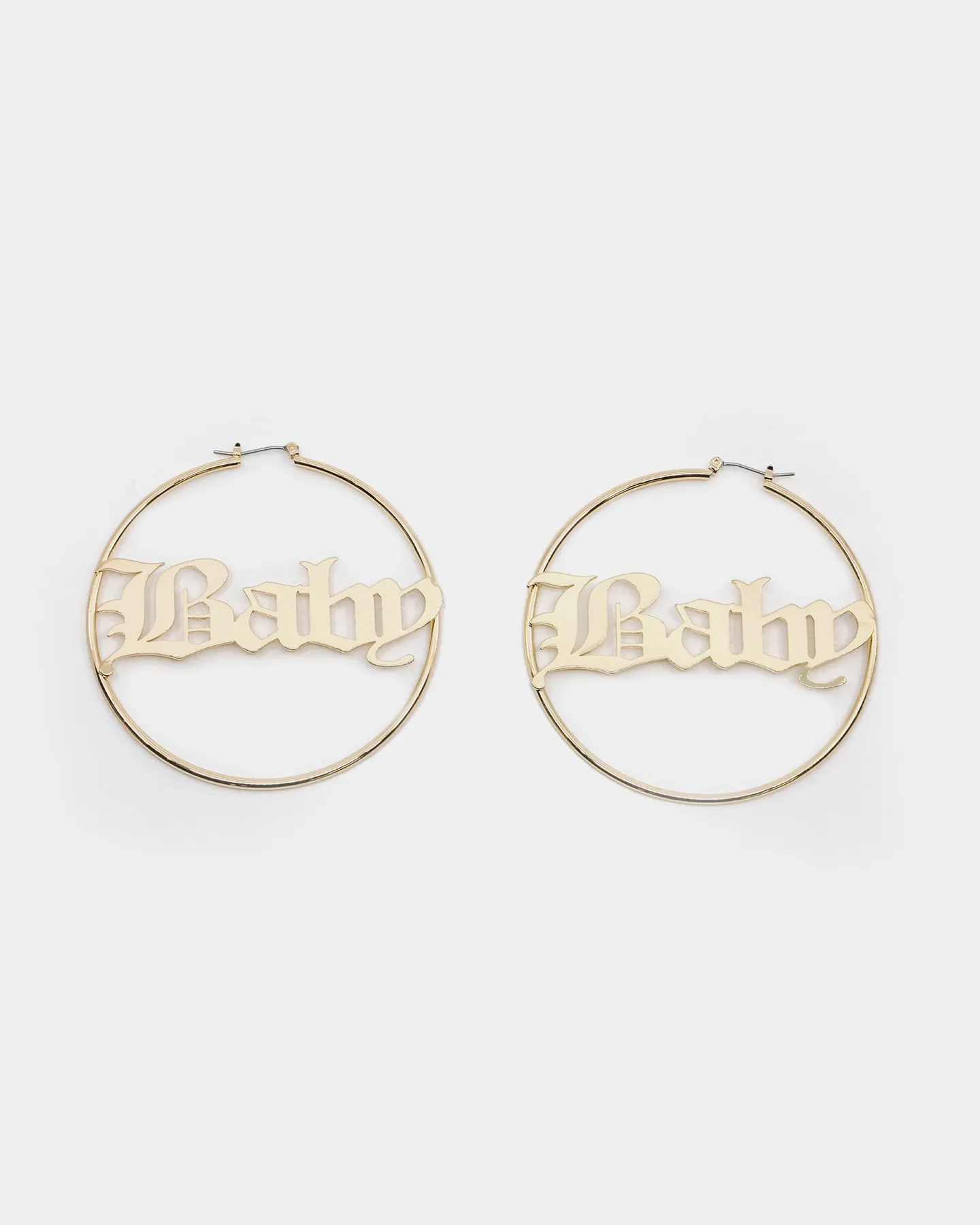 Raising Hell Women's 'Baby' Hoop Earrings Gold