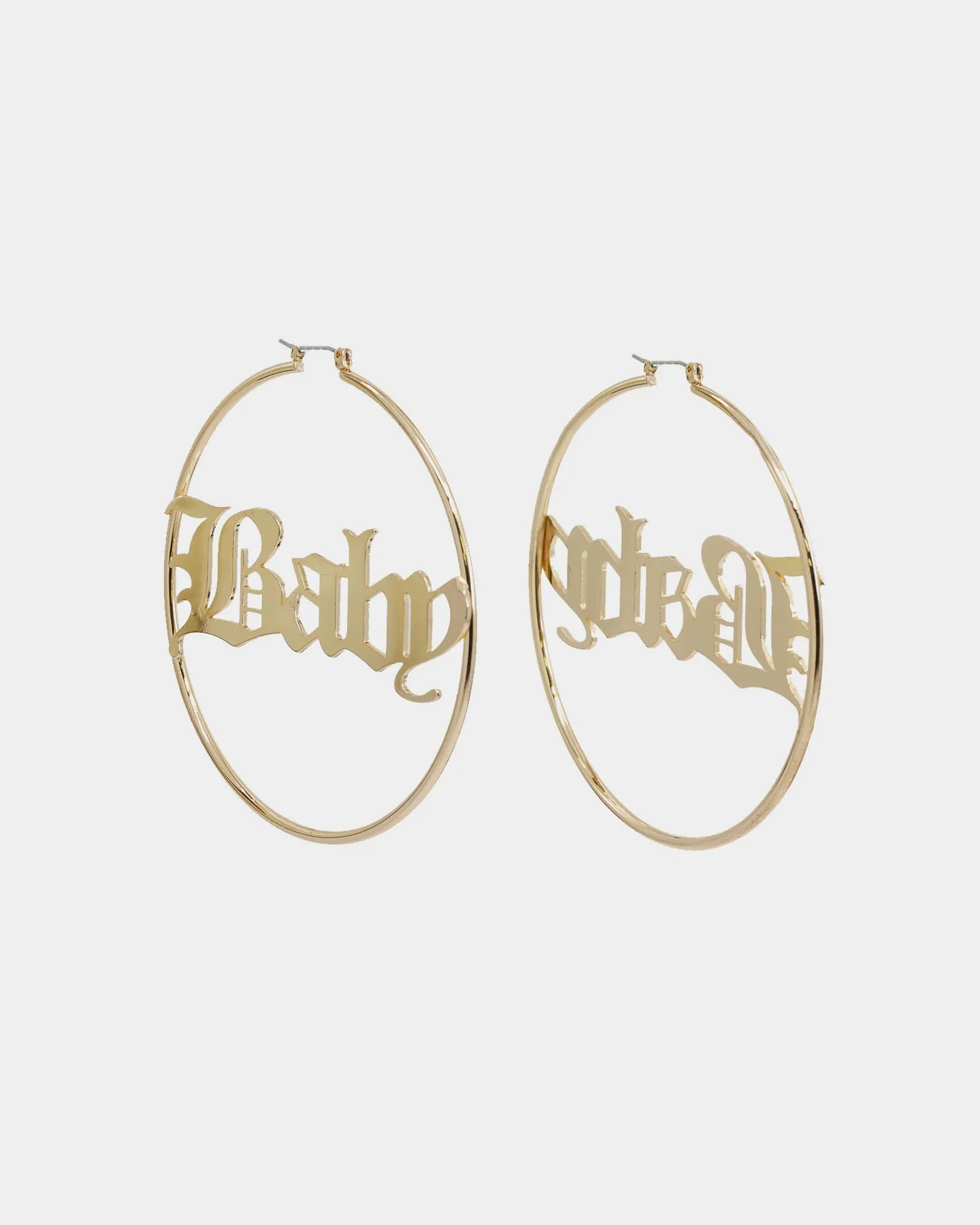 Raising Hell Women's 'Baby' Hoop Earrings Gold