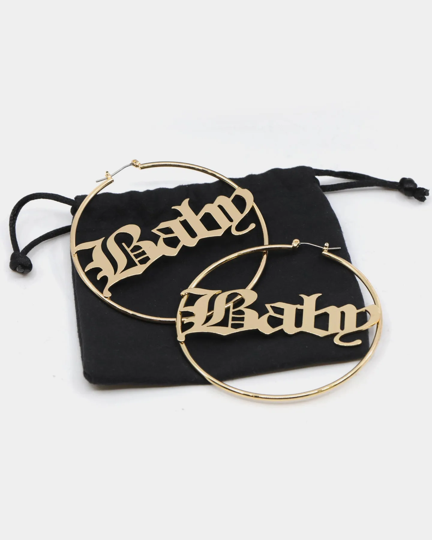 Raising Hell Women's 'Baby' Hoop Earrings Gold