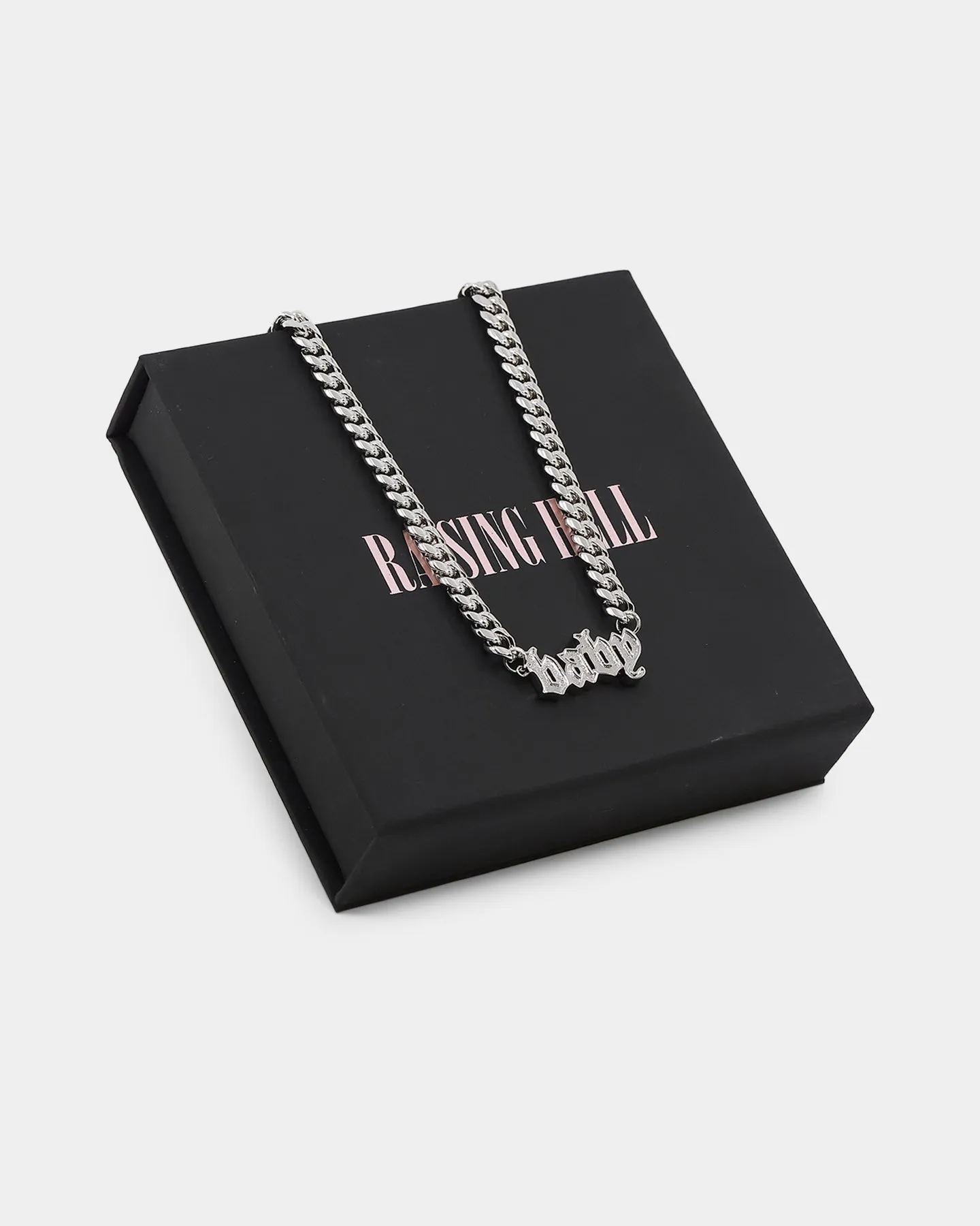 Raising Hell Women's Baby Necklace White Gold